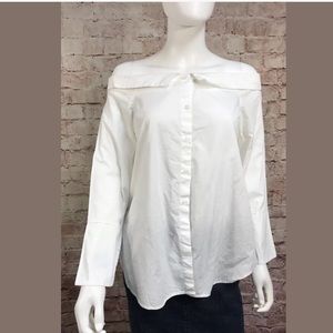 Lush Blouse Small Long Sleeve Off Shoulder